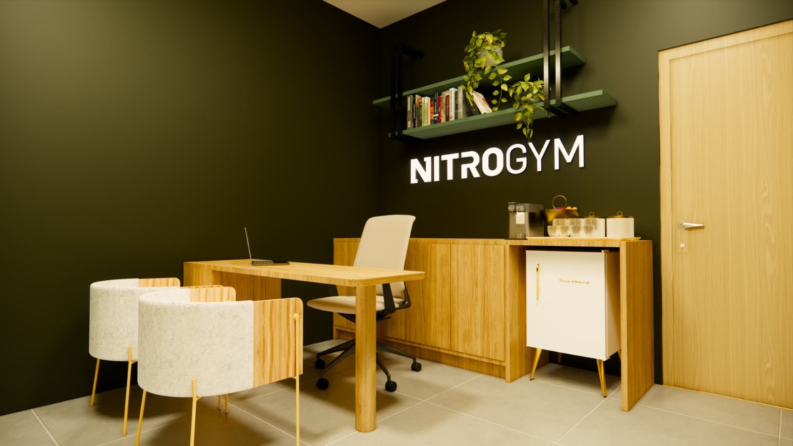 Projeto de unidade Nitrogym com equipamentos e estrutura premium