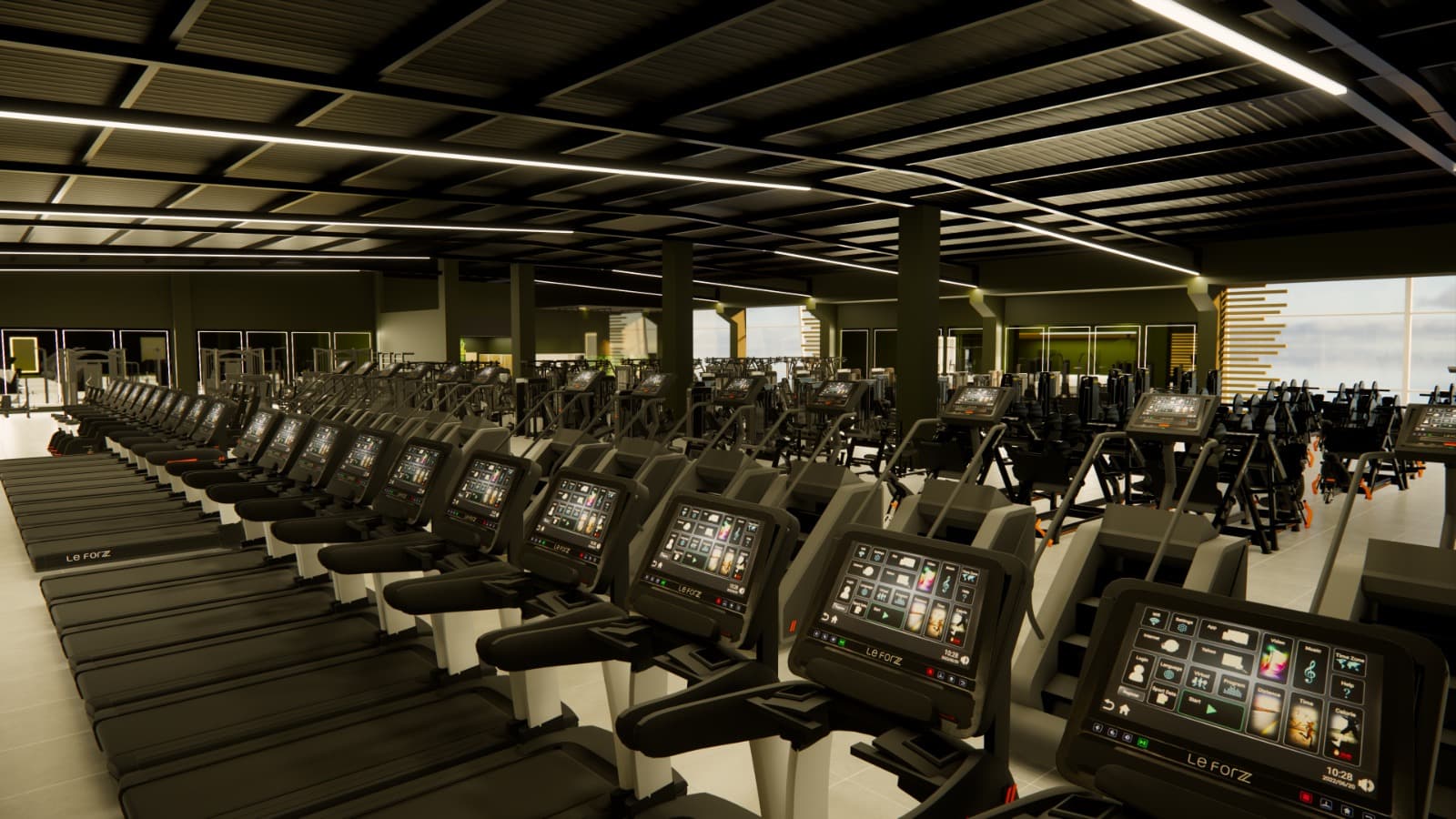 Projeto de expansao Nitrogym em ambiente interno